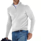 Jay – Men's V-neck jumper in a soft cotton blend