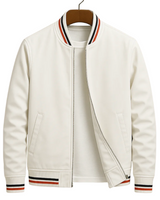 Thom - Elegant bomber jacket with stripes