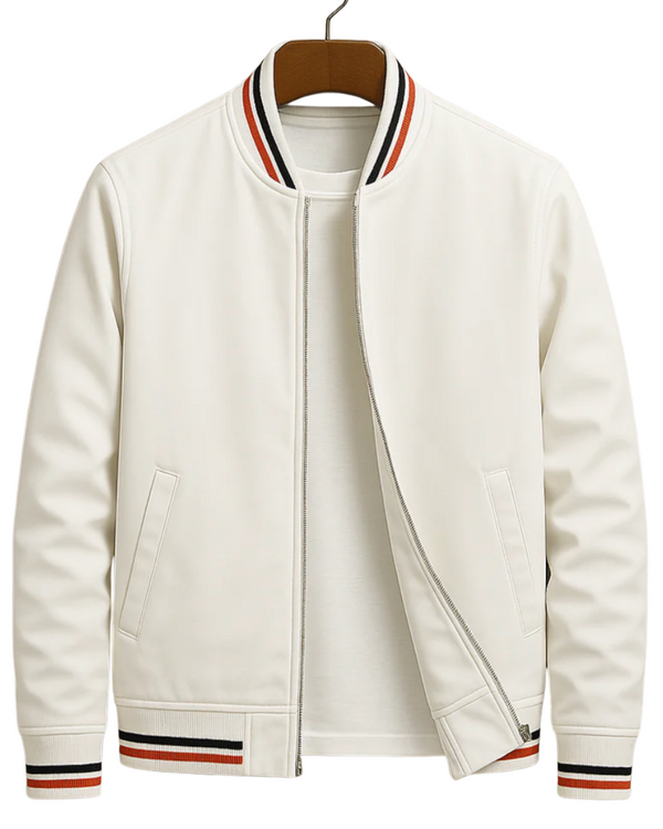 Thom - Elegant bomber jacket with stripes