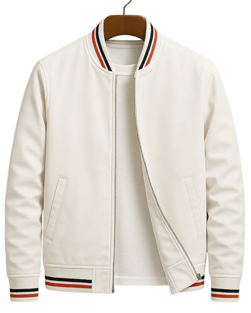 Thom - Elegant bomber jacket with stripes
