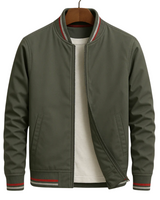 Thom - Elegant bomber jacket with stripes
