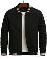 Thom - Elegant bomber jacket with stripes