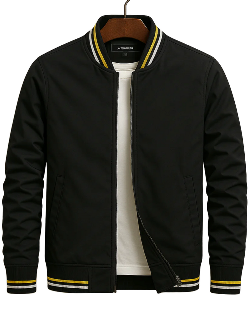 Thom - Elegant bomber jacket with stripes