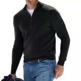 Jay – Men's V-neck jumper in a soft cotton blend