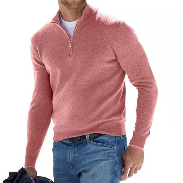 Jay – Men's V-neck jumper in a soft cotton blend