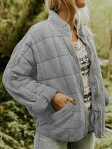 Vera – Women's oversized-look transitional jacket, warm and comfortable