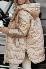Noa – Stylish winter jacket with hood and lining