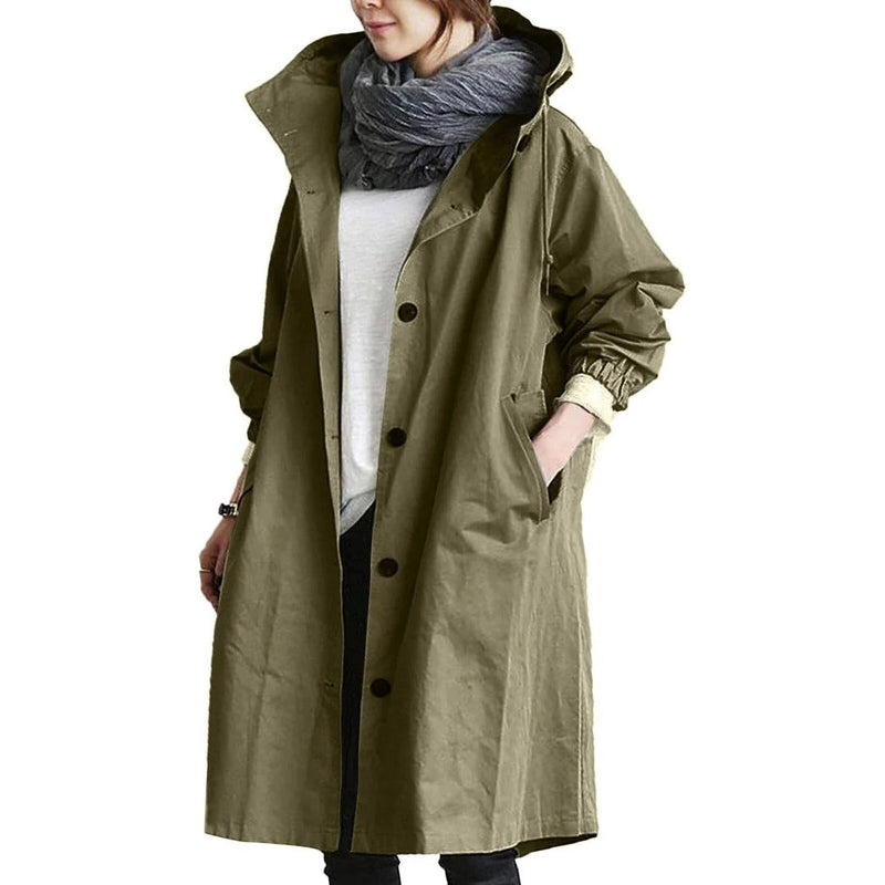 Kyara – Long women's rain jacket for all weather conditions