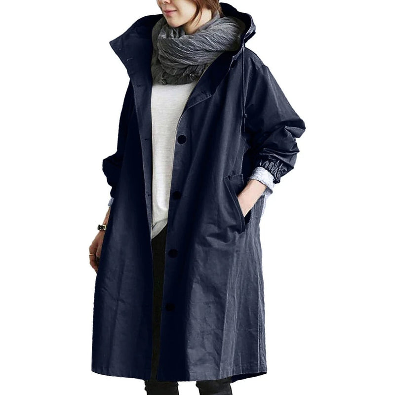 Kyara – Long women's rain jacket for all weather conditions