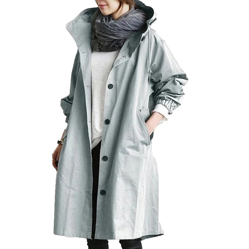 Kyara – Long women's rain jacket for all weather conditions