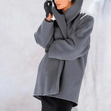 Lauren – Elegant wool coat with wide collar