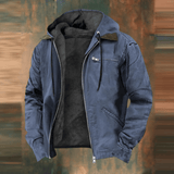 Noah – Men's bomber jacket with hood and warm inner lining